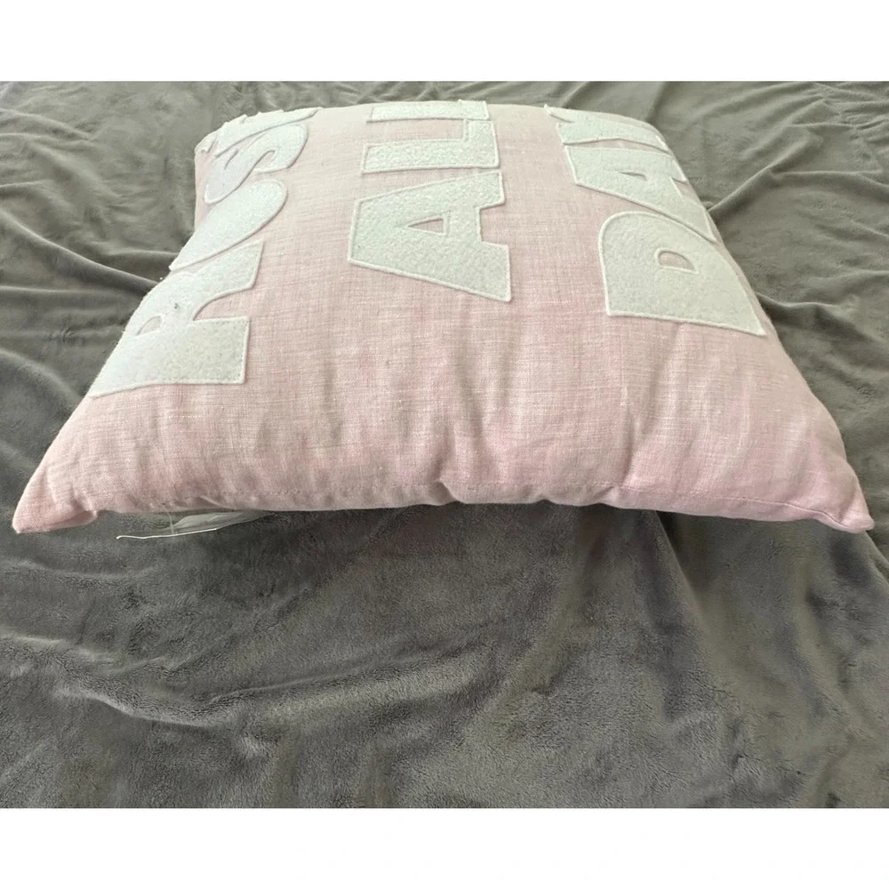 Alexandra Ferguson Pillow Pink Rose All Day Throw Accent Wine Shabby Decor
